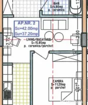 Apartament modern cu 2 camere, ideal pentru locuit sau inves