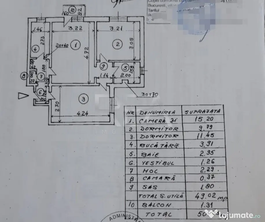 2 camere, 6/10-Gorjului- Veteranilor - Bucuresti (Bucuresti-Ilfov)