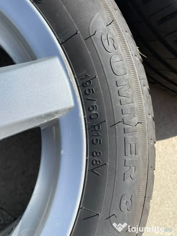 Jante ,cauciucuri de vară dot 2026 195/60 r15 si set iarna dot 2025