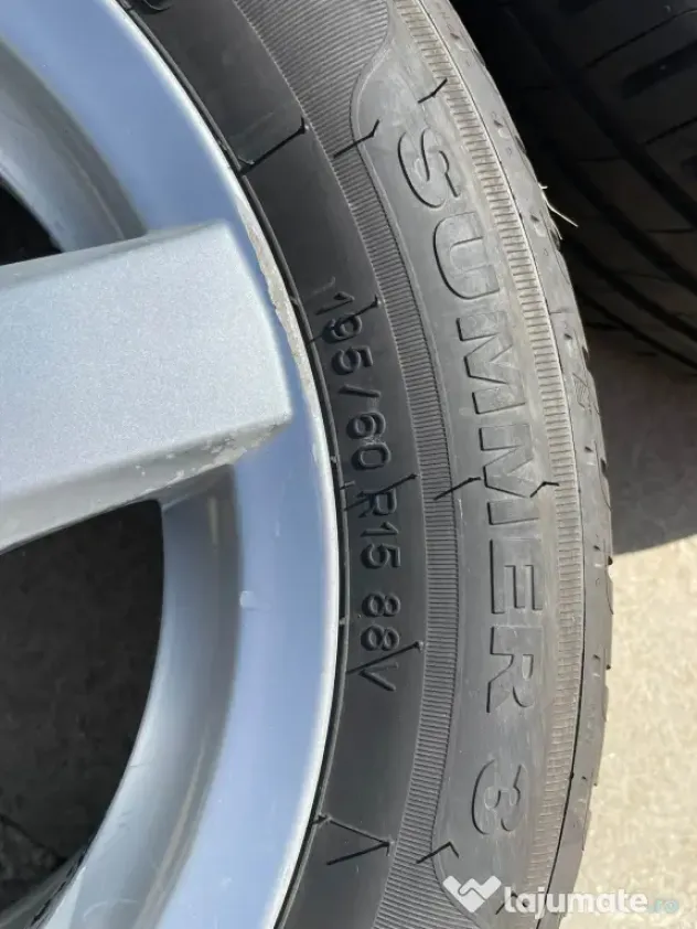 Jante ,cauciucuri de vară dot 2026 195/60 r15 si set iarna dot 2025
