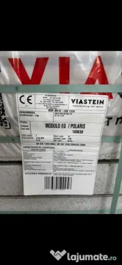 Bolțari gard Viastein Modulo noi – 350 elemente albe + 25 capace negre