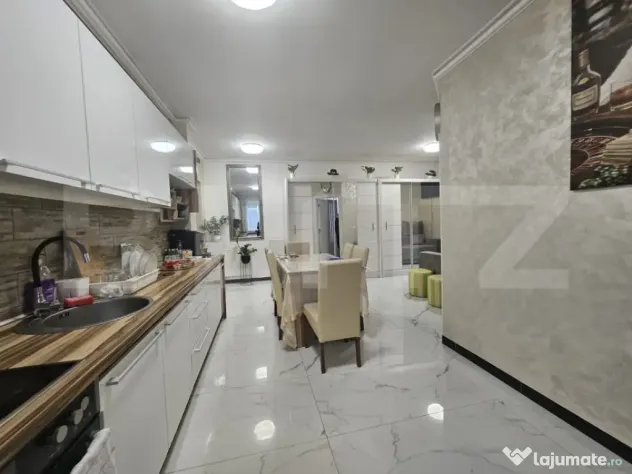 Apartament decomandat cu 3 camere, gradina proprie, parcare, - Floresti (Cluj)