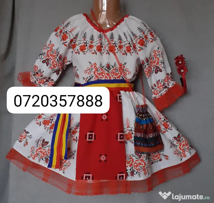 Costum popular pentru copii 4-5-6 ani 175 lei