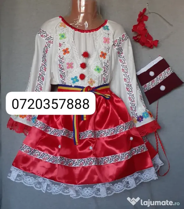 Costum popular pentru copii 8-9-10 ani