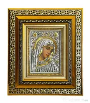 Icoane Argintate-MD Lacrima,Mantuitorul cu Spini si alti Sfinti Relief 3 D