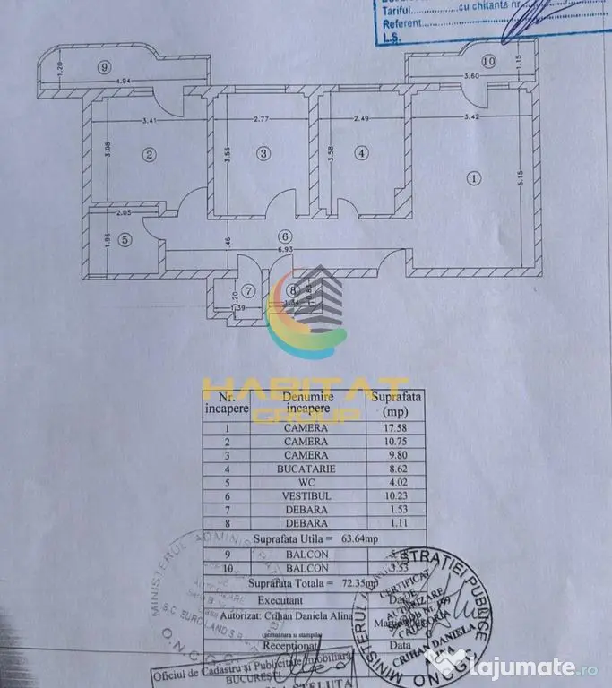 Apartament 3 camere, centrala, Aparatorii Patriei - Bucuresti (Bucuresti-Ilfov)