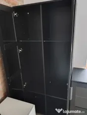 Corp mobilă cu oglindă negru Brimnes