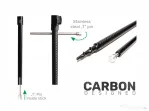 Pichet aluminiu Zfish Carbon design cu cap de burghiu, 60-110cm