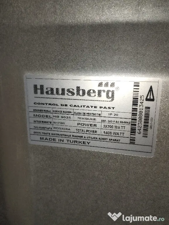 cuptor electric 38l Hausberg, model HB 9025