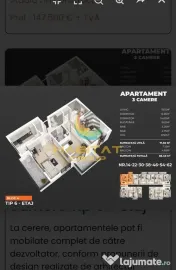Apartament 3 camere 200 de metri de Metrou Berceni! 