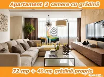 Vânzare Apartament 3 camere cu Gradina 40 mp - Popești Leordeni