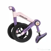 Bicicleta fara pedale, pliabila, pentru copii XIERLANG, roti de cauciuc si scaun reglabil, +3ani, roz cu lila Z-TOOLS / ZTS8452 