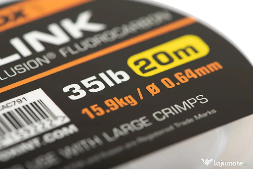 Fir monofilament Fox Edges Link Illusion Flurocarbon 35lb/0.64mm