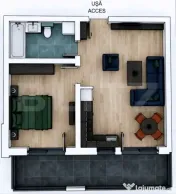 Apartament 2 camere, 43 mp, zona Giroc, pret cu TVA Inclus