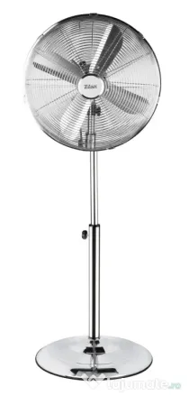 Ventilator inox cu picior, putere 50 W, cu 3 trepte de viteza, oscilatie automata, debit 6000mc/h, maner pentru transport facil, 4 pozitii de ajustare pe verticala, inaltime reglabila 88-120 cm / ZLN-1112