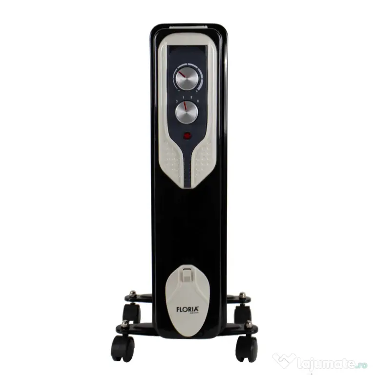 Calorifer electric Floria, 1500 W, 7 elementi, Negru / ZLN 3642