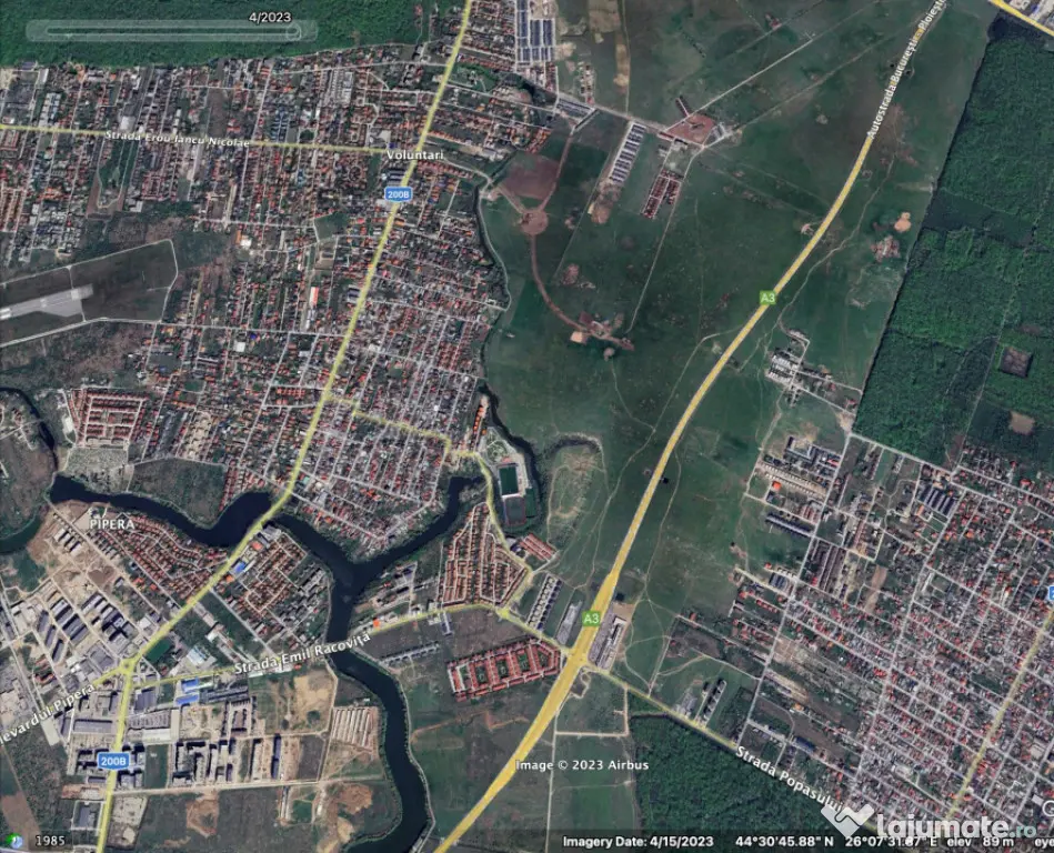 Teren constructii Voluntari in vecinatate A0 - Voluntari (Bucuresti-Ilfov)