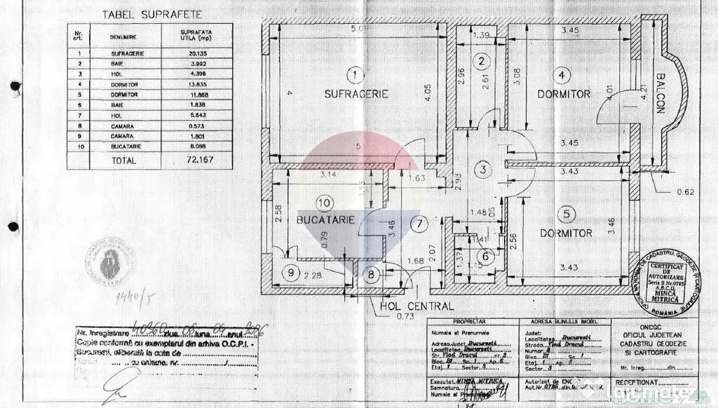 Apartament cu 3 camere de vânzare în zona Nerva Traian / Vlad Dracul - Bucuresti (Bucuresti-Ilfov)