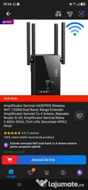 Extender WiFi 2.4 si 5 GHz 