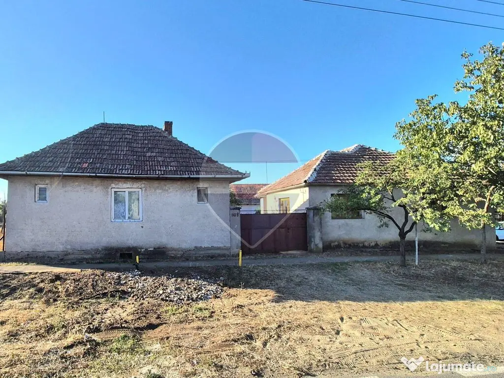 Proprietate cu teren 1.359 mp, poziție pe colț și utilități la strada - Macea (Arad)
