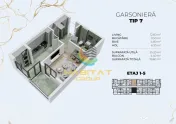 Garsoniera 36 mp + balcon in Popesti Leordeni, zona metrou Berceni. 
