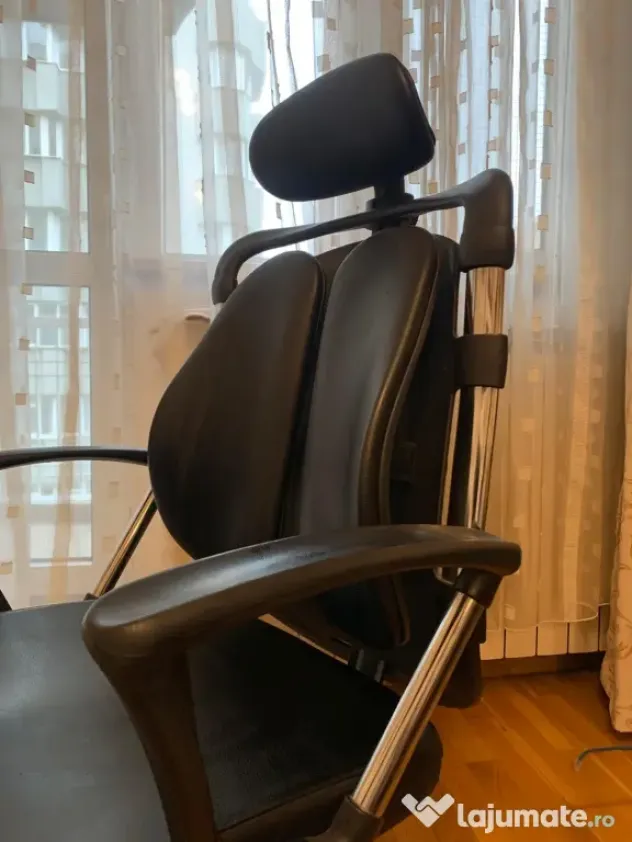 Scaun de birou ergonomic/gaming cu tetieră