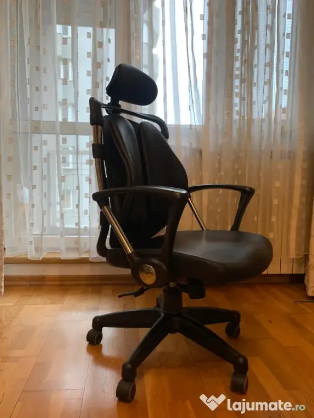 Scaun de birou ergonomic/gaming cu tetieră