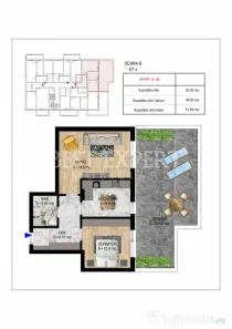 2 Camere | Terasa generoasa | Mutare Rapida | Pallady