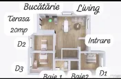 Casa plan parter, 120 mp, 550mp teren, Paulesti 