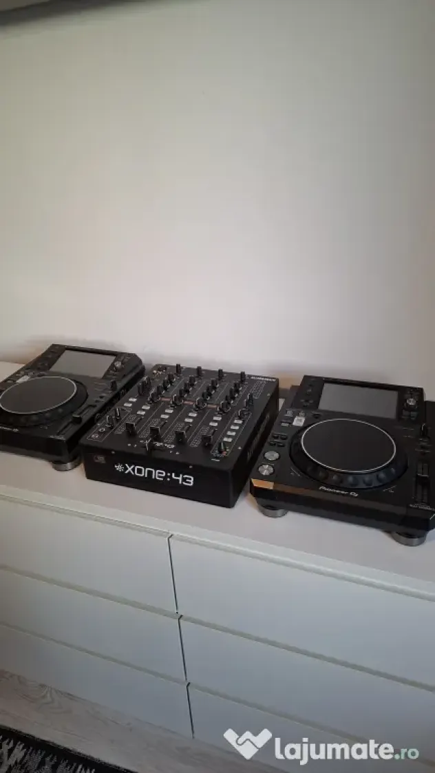 2x Pioneer XDJ-1000MK2 + Xone 43 – Setup DJ complet