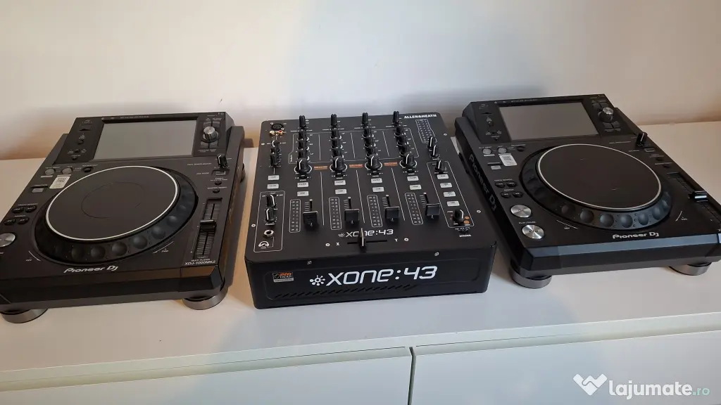 2x Pioneer XDJ-1000MK2 + Xone 43 – Setup DJ complet