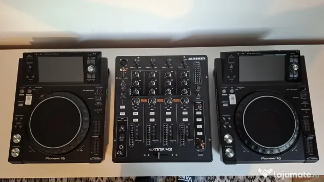 2x Pioneer XDJ-1000MK2 + Xone 43 – Setup DJ complet