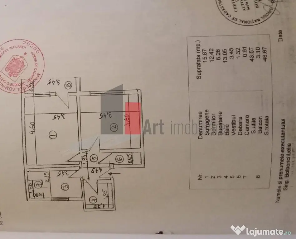 Vânzare apartament 2 camere Șos. Giurgiului - Bucuresti (Bucuresti-Ilfov)