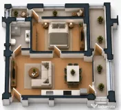 Apartament 2 camere open space Preajba - 0% comision la cump 