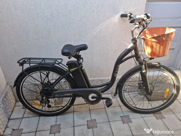 Bicicletă electrică DYU C6, anvelope de 26 de inch, baterie de 36V 12.5Ah