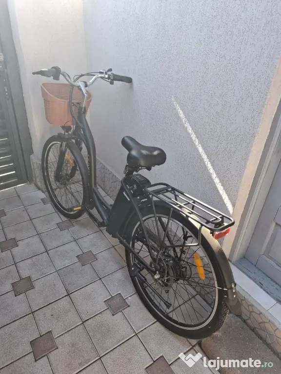 Bicicletă electrică DYU C6, anvelope de 26 de inch, baterie de 36V 12.5Ah