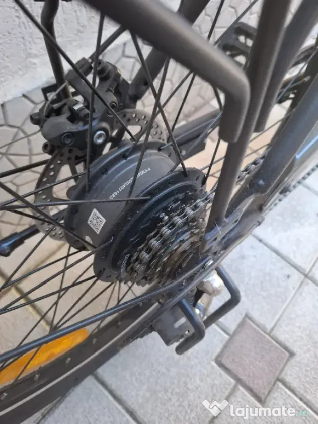 Bicicletă electrică DYU C6, anvelope de 26 de inch, baterie de 36V 12.5Ah