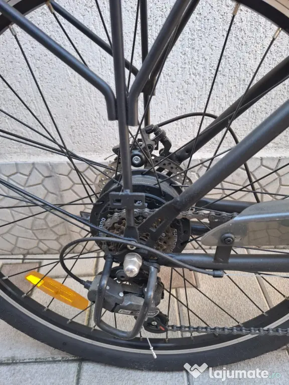 Bicicletă electrică DYU C6, anvelope de 26 de inch, baterie de 36V 12.5Ah