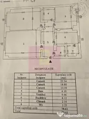 Apartament 3 camere cu vedere la Barbu Vacarescu 