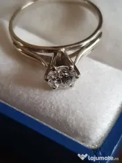 Inel logodna solitaire 18k diamant natural urias 0,74ct VS – H