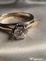 Inel logodna solitaire 18k diamant natural urias 0,74ct VS – H