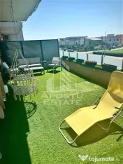 Apartament cu 2 camere,terasa de 38 mp,2 locuri de parcare,Dumbravita 