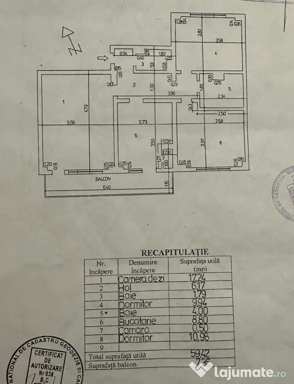 Apartament 3 camere decomandat, zona Radu Negru, etaj 2. - Braila (Braila)