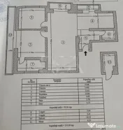 3 camere Dorobanți decomandat,centrală,et. 3, 105 mp,renov 