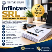 Înființare SRL | Modificări firme | Acte Registrul Comerțului ONRC