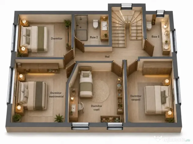 Casa individuala spatiu LUX D+P+E+M -300 mp utili-teren 620 mp-Garaj-DEMISOL Cluj