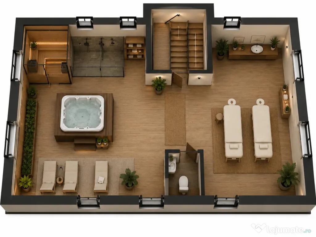 Casa individuala spatiu LUX D+P+E+M -300 mp utili-teren 620 mp-Garaj-DEMISOL Cluj