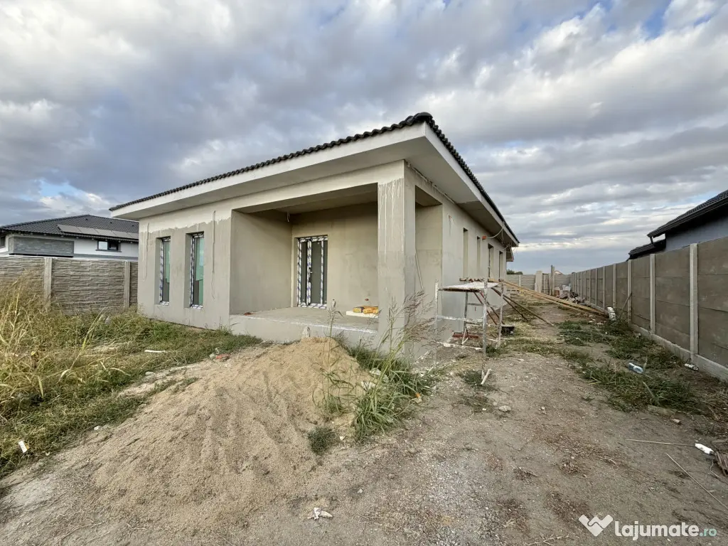 Casa individuala, 4 camere, 100mp utili, 533mp teren in Sanm - Sanmihaiu Roman (Timis)