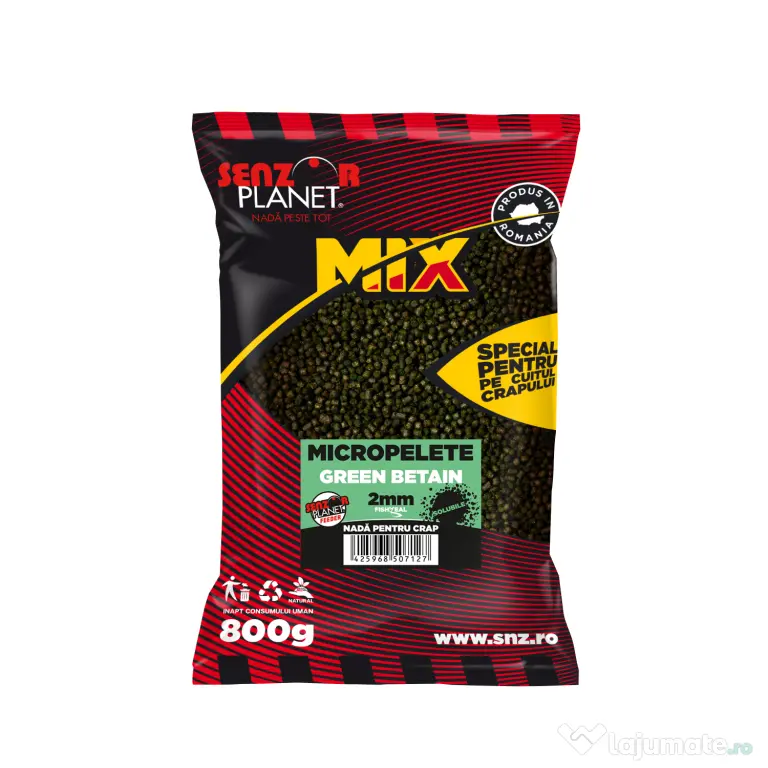 SENZOR PLANET MICROPELETE GREEN BETAIN 2mm 800g