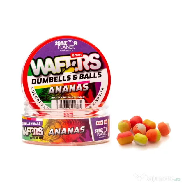 SENZOR PLANET WAFTERS DUMBELLS & BALLS BICOLOR ANANAS 8mm 30g